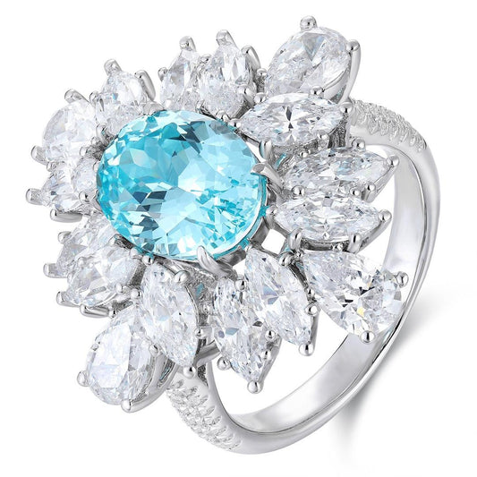 S925 Silver Cultured Paraiba Ring W - JR1262Y
