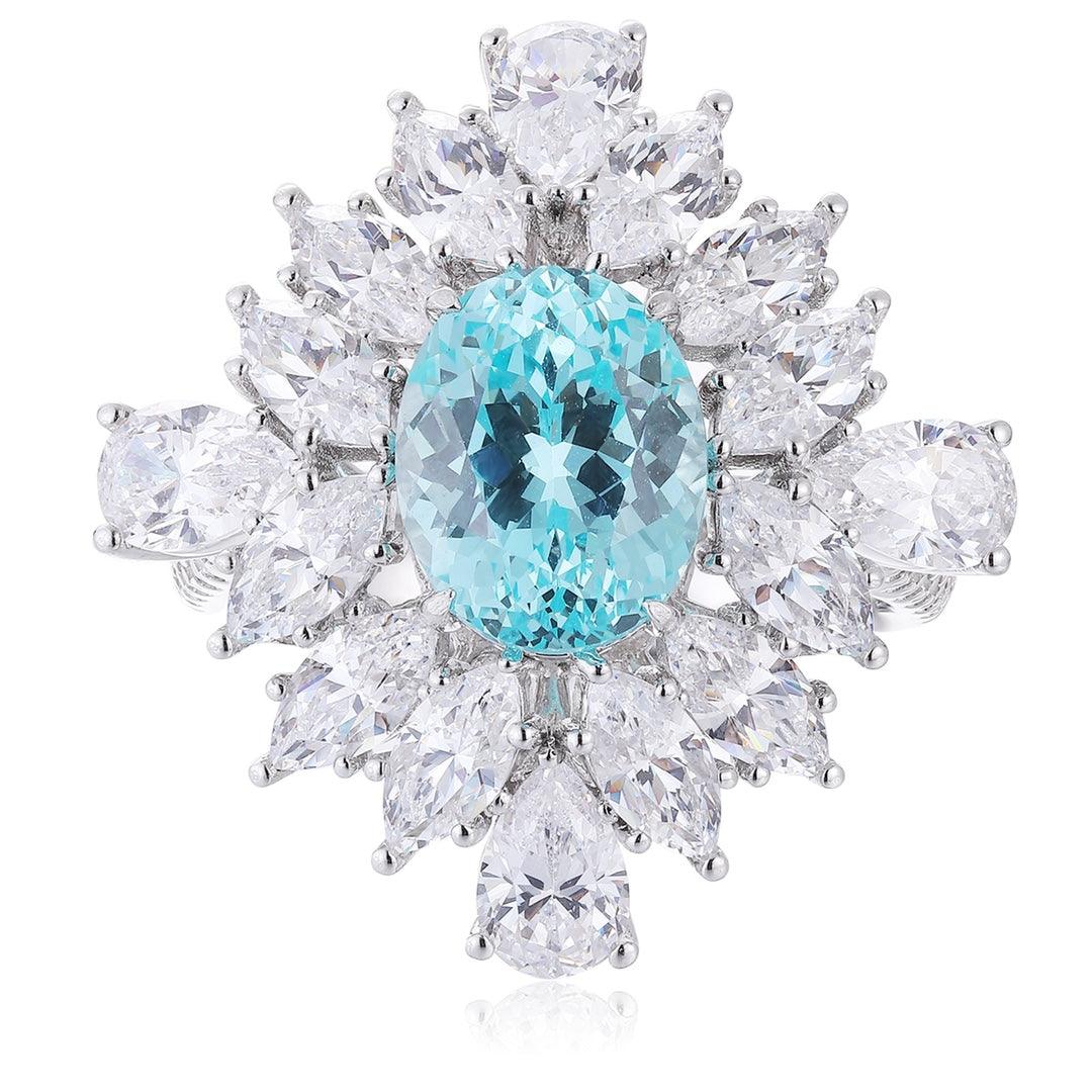 S925 Silver Cultured Paraiba Ring W - JR1262Y