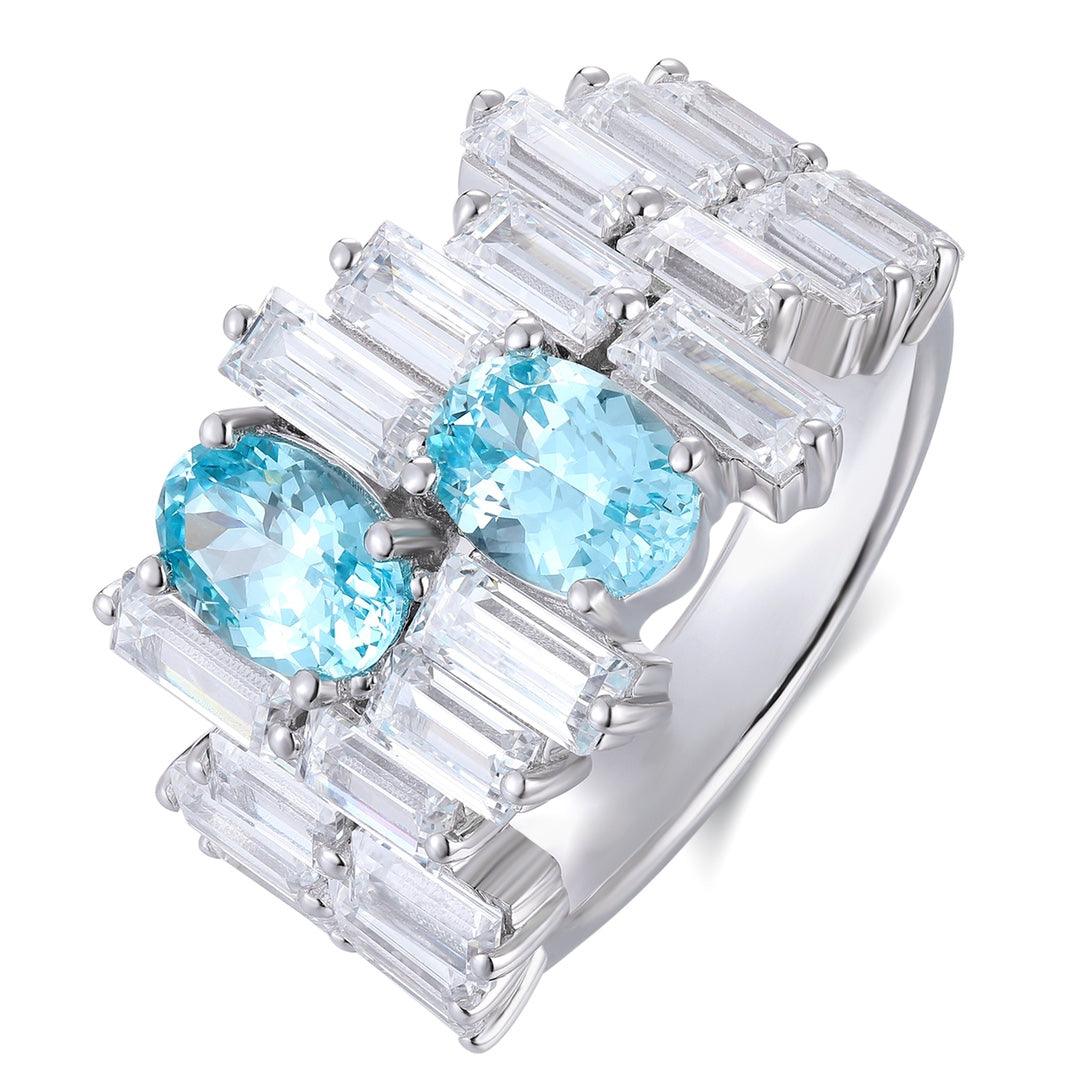 S925 Silver Cultured Paraiba Ring A - JR453Y