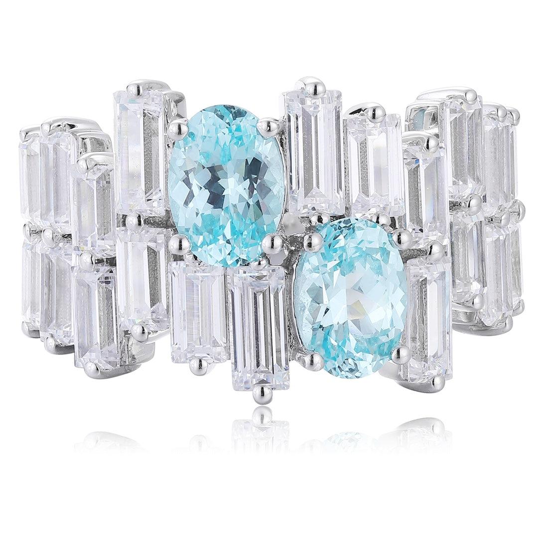 S925 Silver Cultured Paraiba Ring A - JR453Y