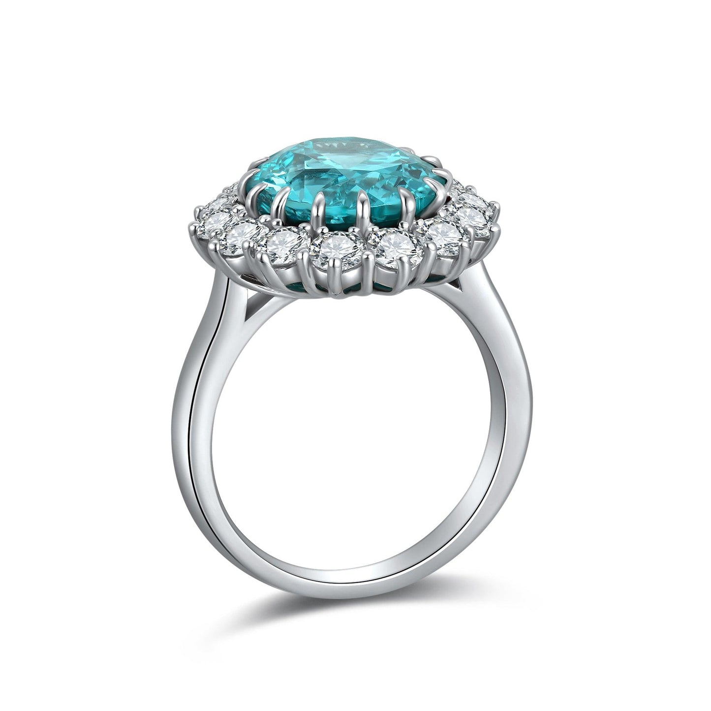 Sterling Silver Lab-Grown Paraiba Ring W – JR1272Y