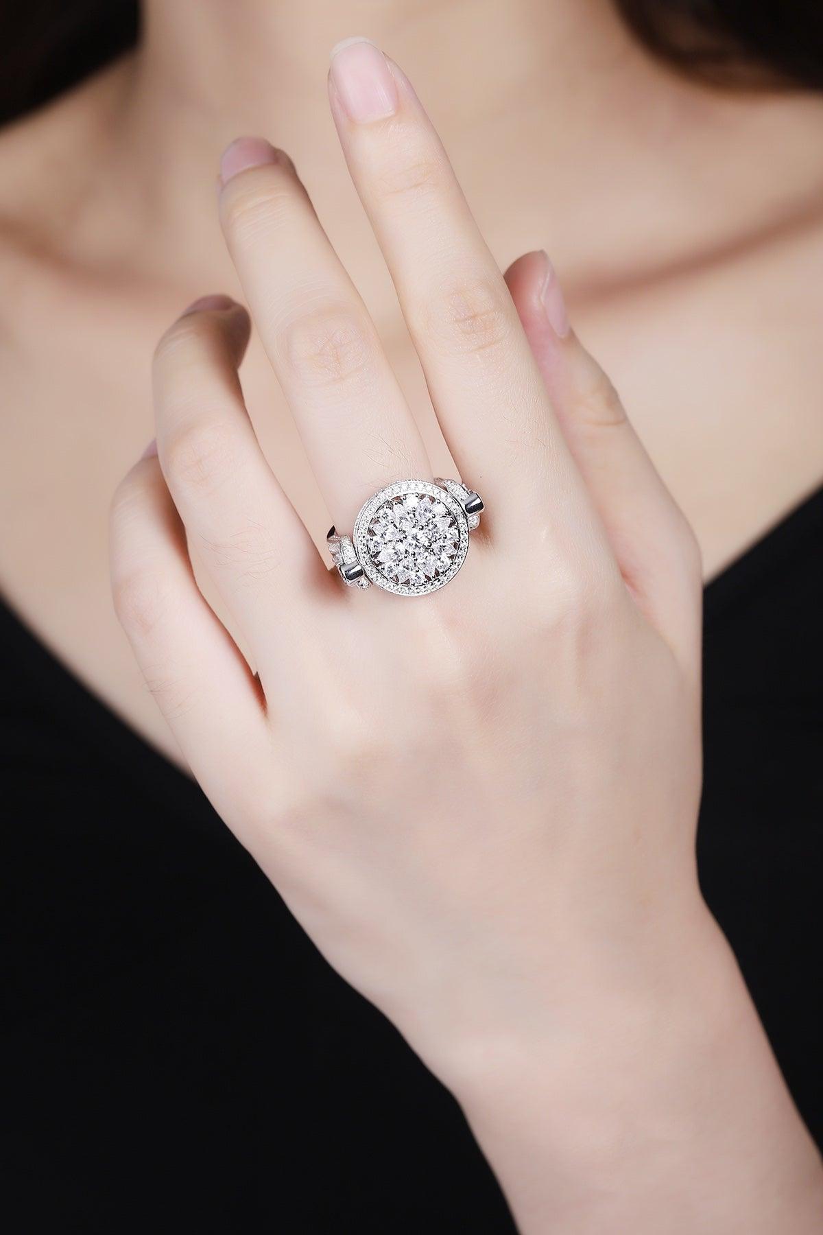 Sterling Silver Lab-Grown Paraiba Sapphire Ring A – JSABR1488Y