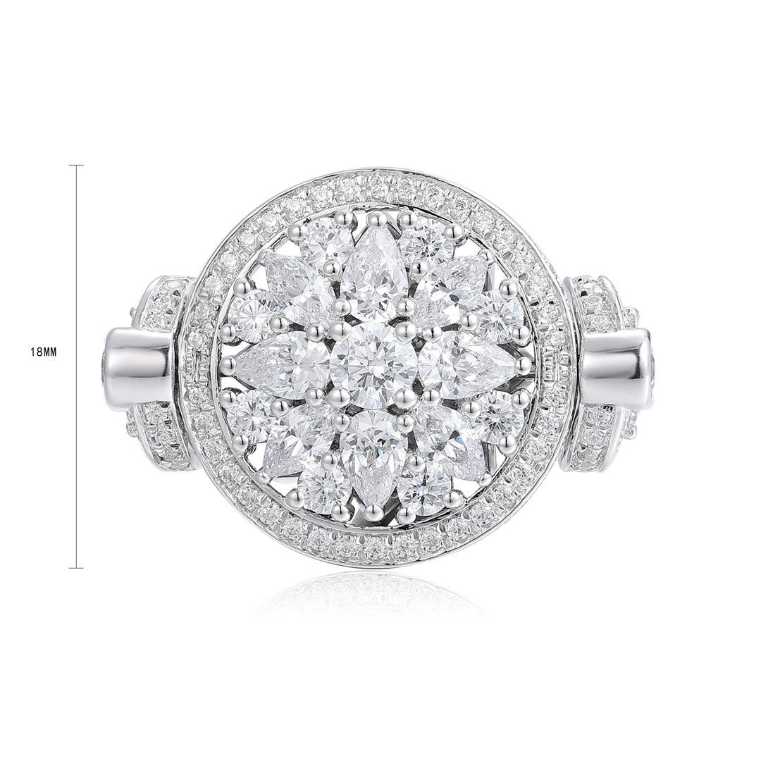 Sterling Silver Lab-Grown Paraiba Sapphire Ring A – JSABR1488Y