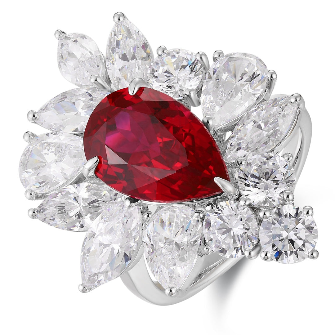 Sterling Silver Lab-Grown Ruby Ring W – JRURR140Y