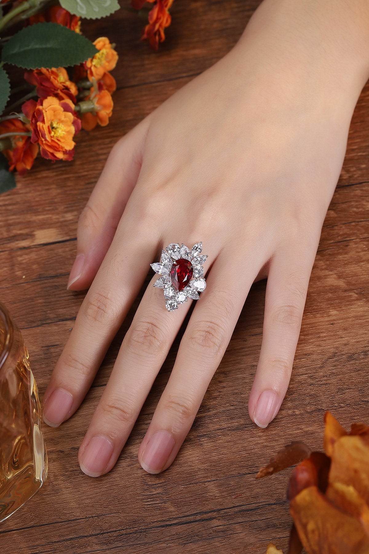 Sterling Silver Lab-Grown Ruby Ring W – JRURR140Y