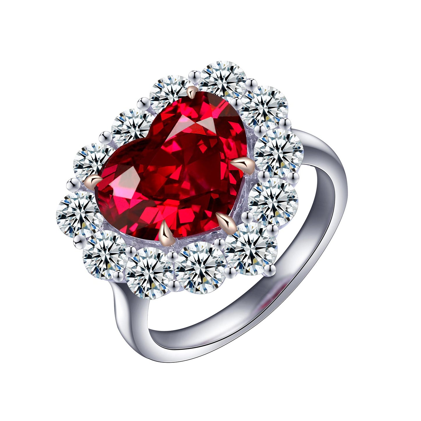 Sterling Silver Lab-Grown Ruby Ring A – JRURR141Y