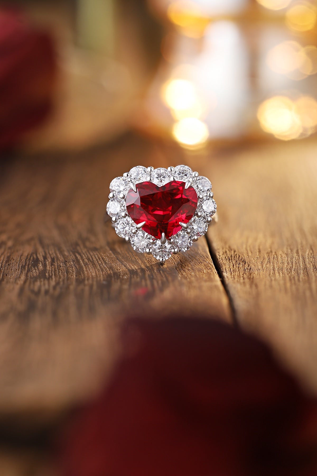Sterling Silver Lab-Grown Ruby Ring A – JRURR141Y