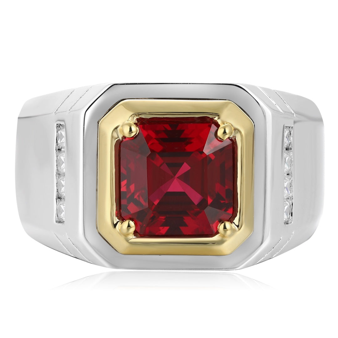 Sterling Silver Lab-Grown Ruby Ring A – JRURR029Y