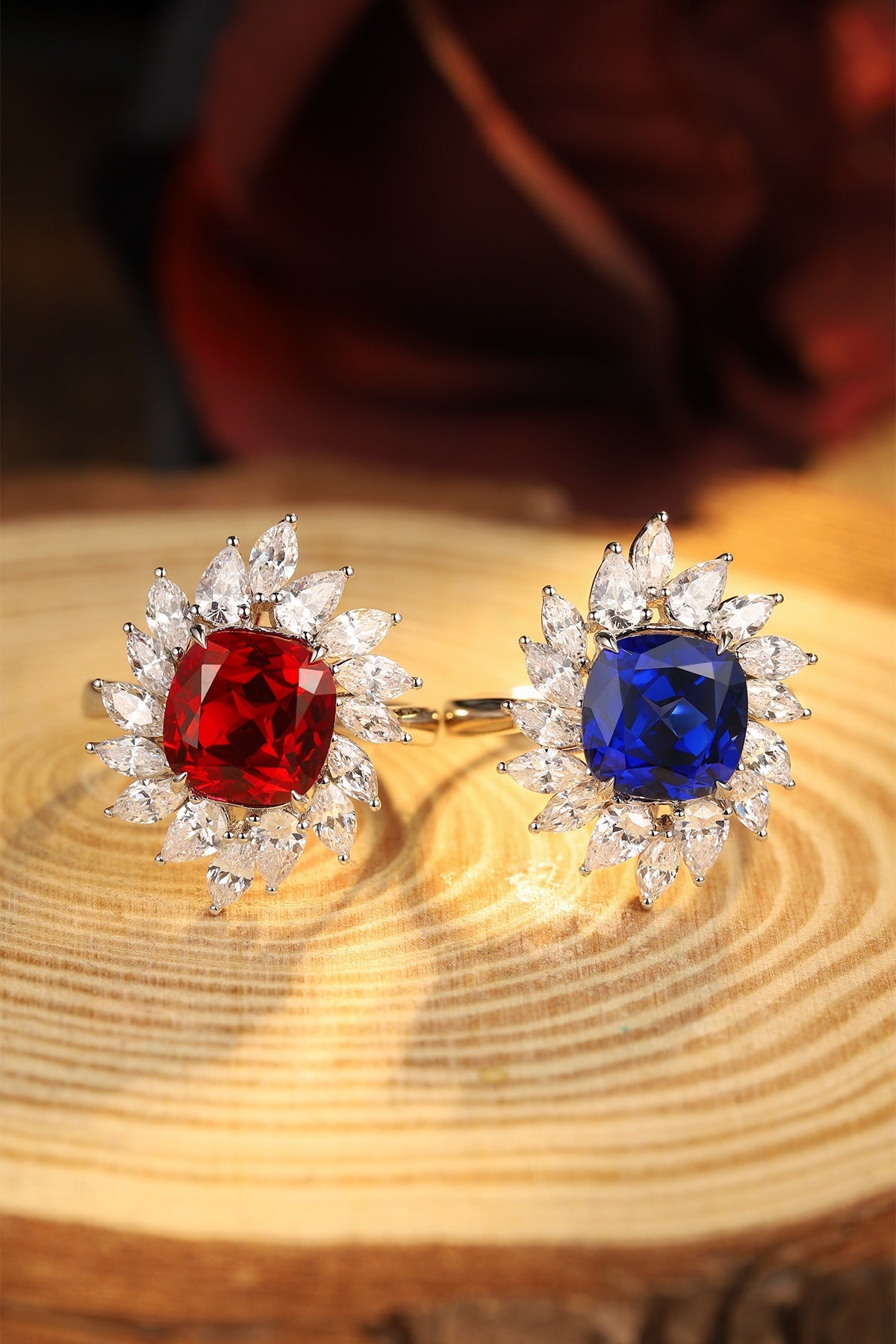 Sterling Silver Lab-Grown Ruby Ring A – JRURR187Y