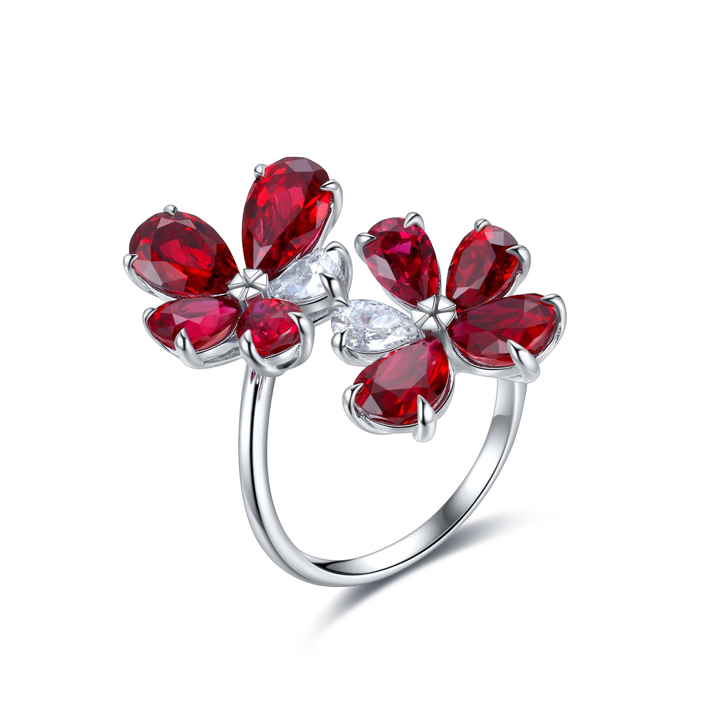 Sterling Silver Lab-Grown Ruby Ring A – JRURR205Y