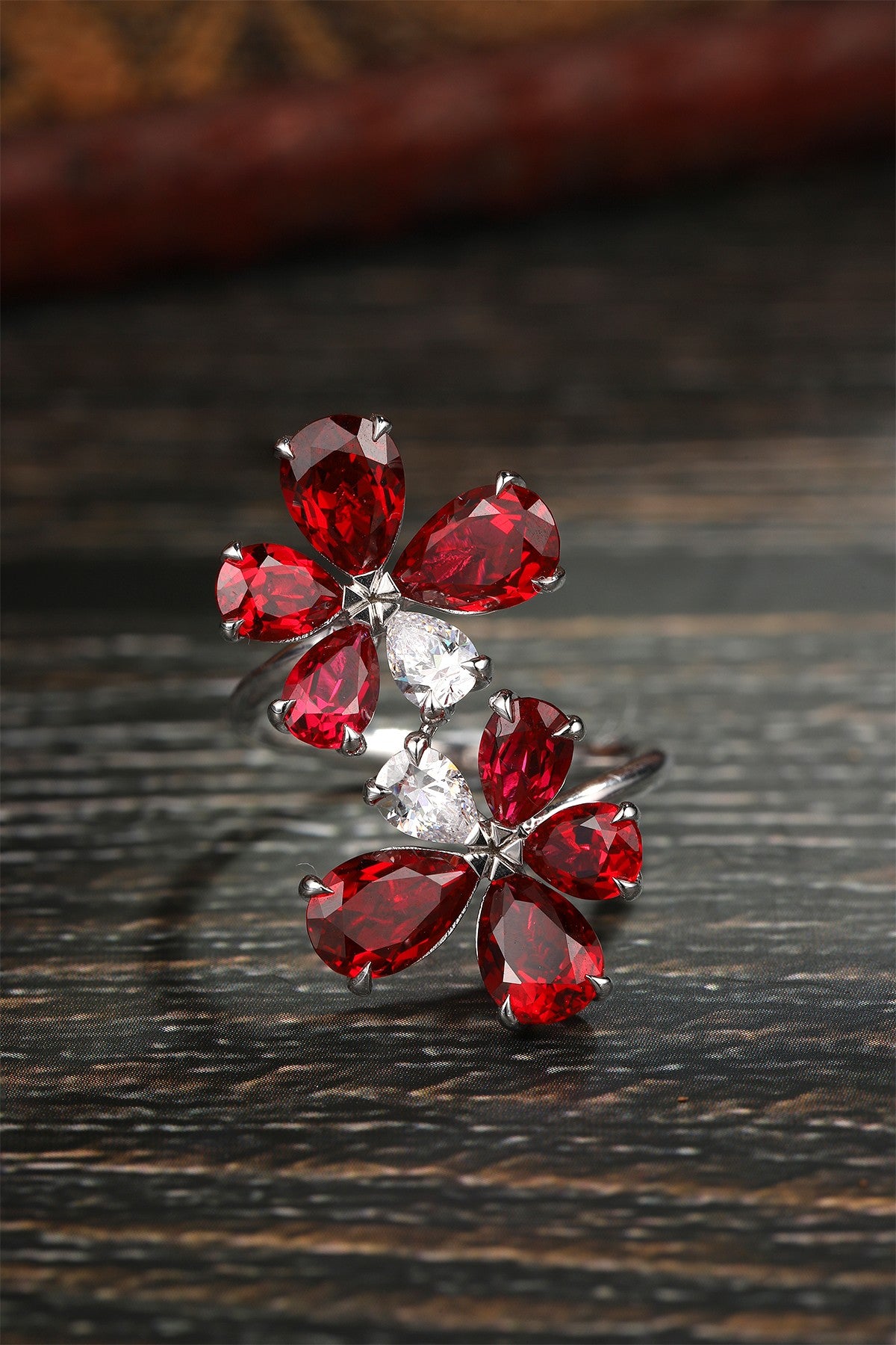 Sterling Silver Lab-Grown Ruby Ring A – JRURR205Y