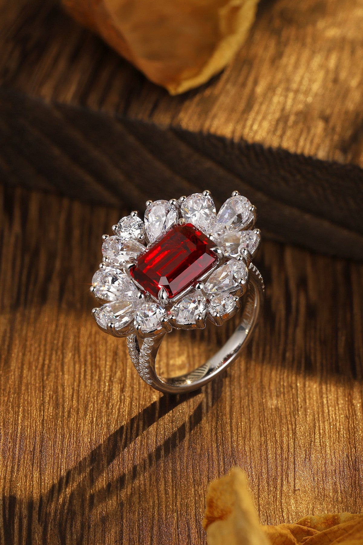 Sterling Silver Lab-Grown Ruby Ring A – JRURR149Y