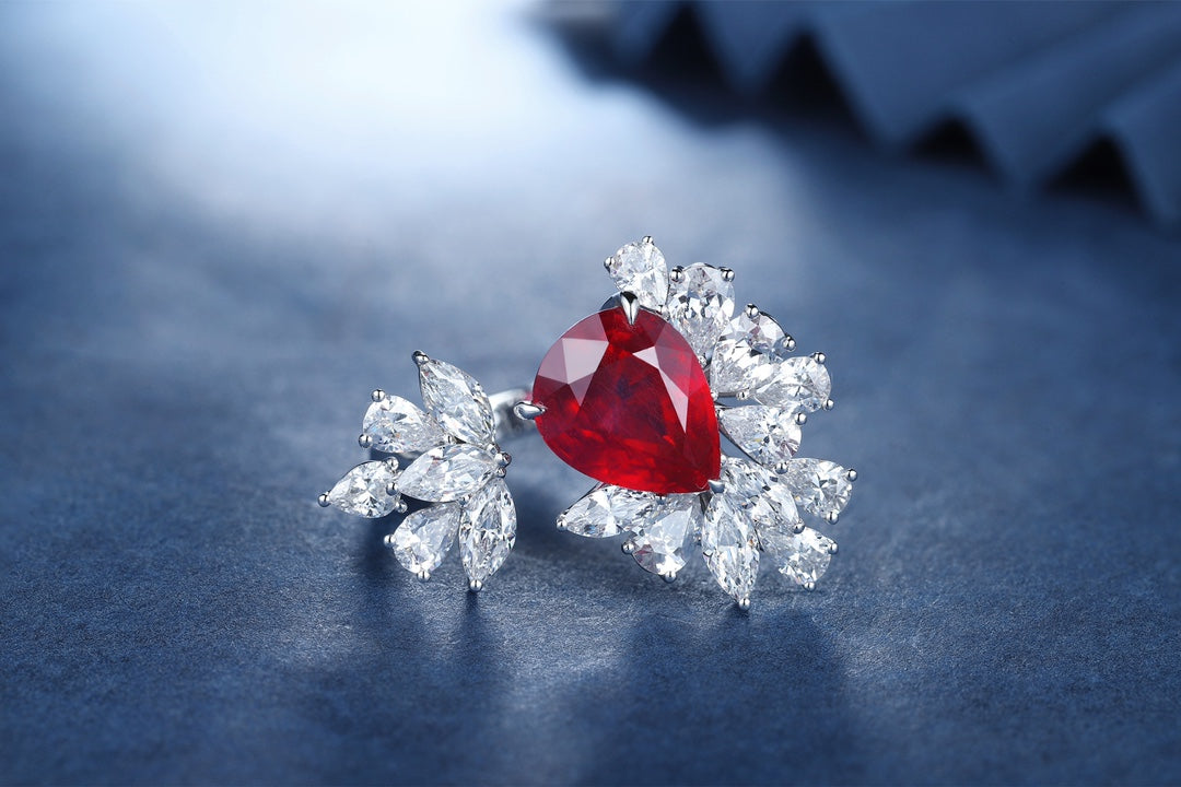 Sterling Silver Lab-Grown Ruby Ring W – JRURR148Y