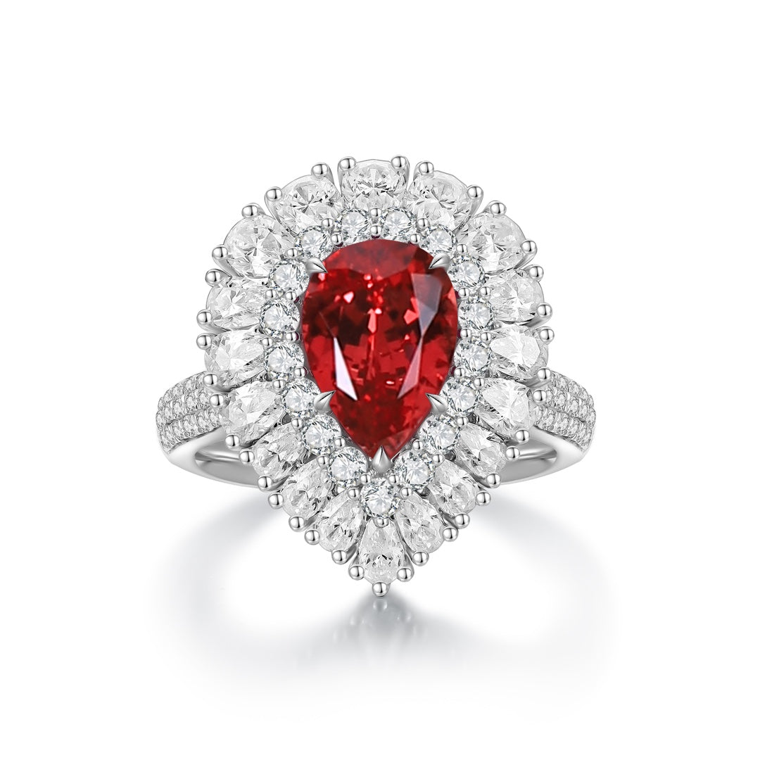 Sterling Silver Lab-Grown Ruby Ring A – JRURR1277Y