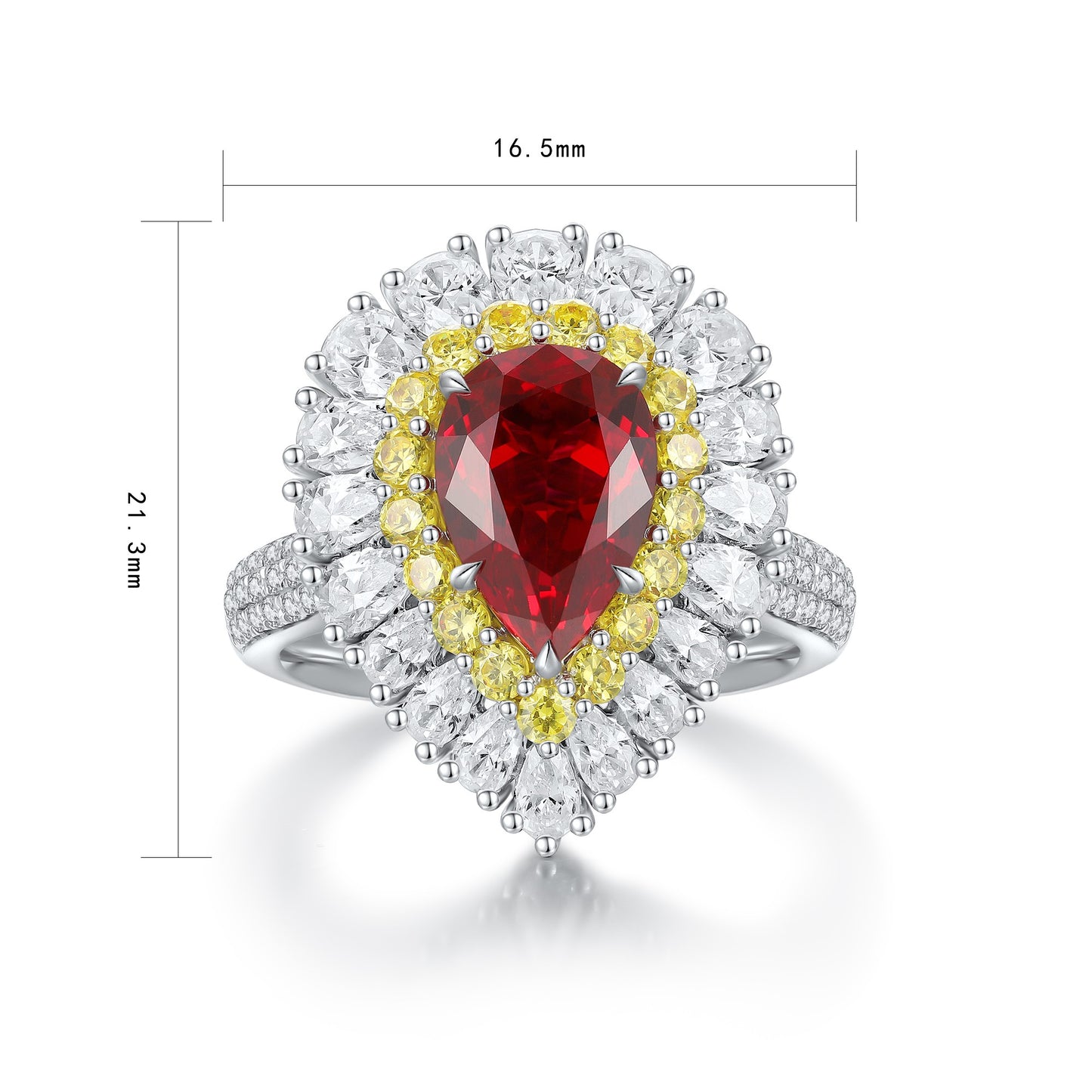 Sterling Silver Lab-Grown Ruby Ring W – JRURR1277Y