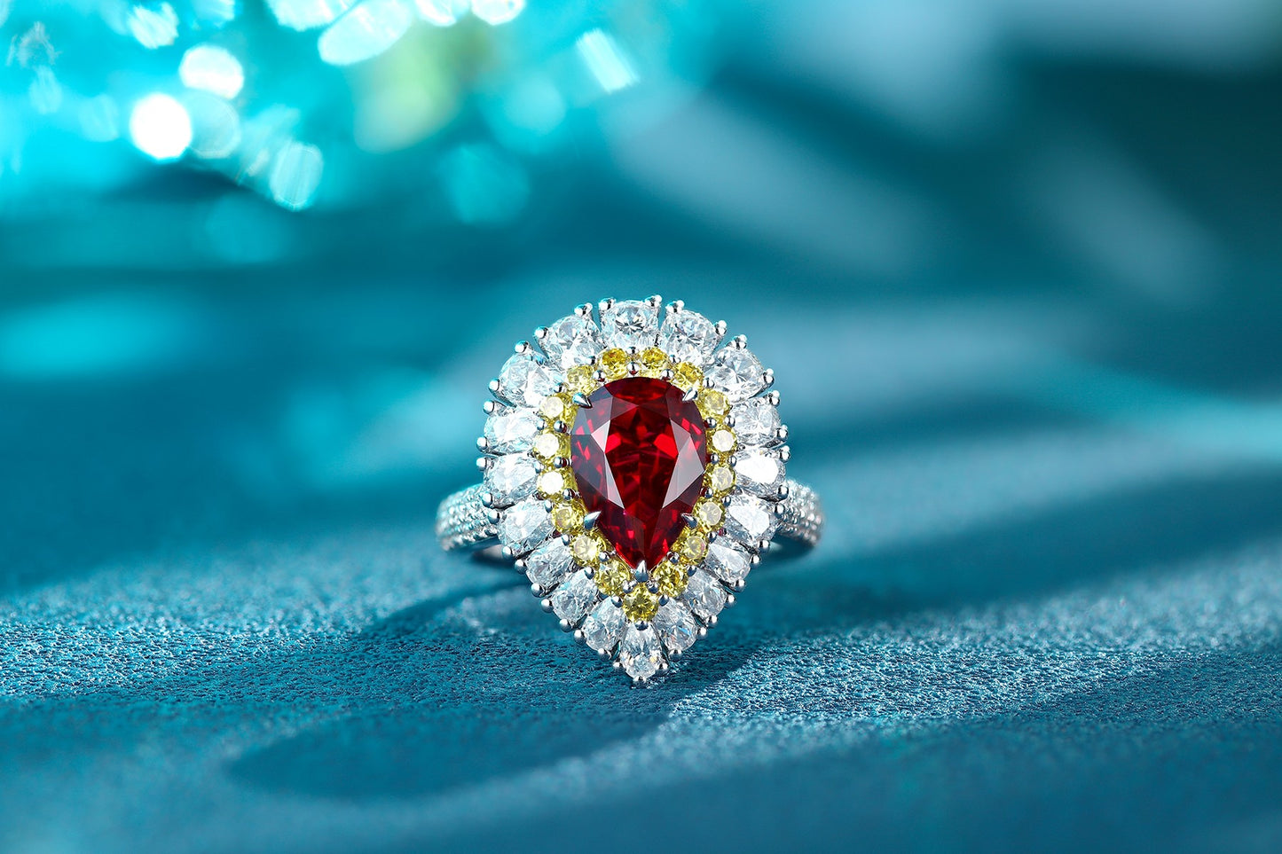 Sterling Silver Lab-Grown Ruby Ring W – JRURR1277Y