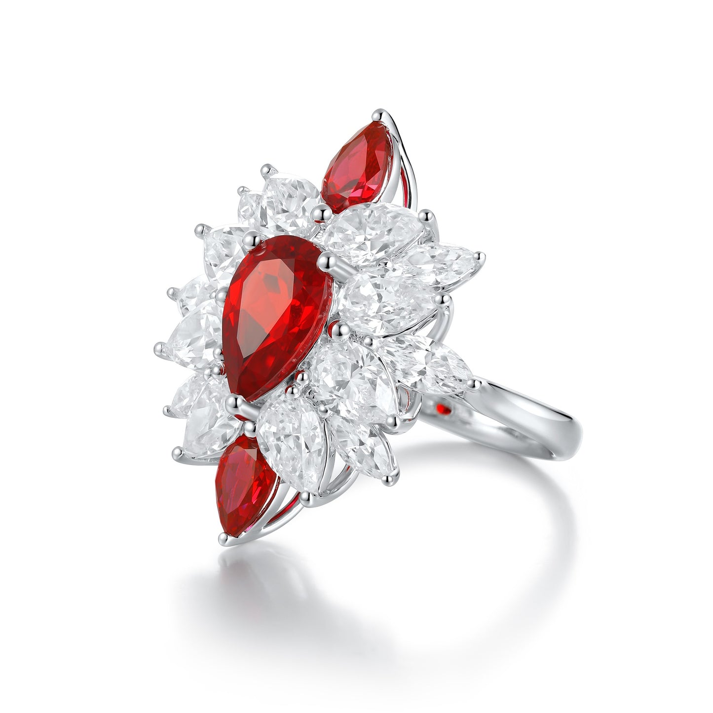 Sterling Silver Lab-Grown Ruby Ring A – JRURR1062Y