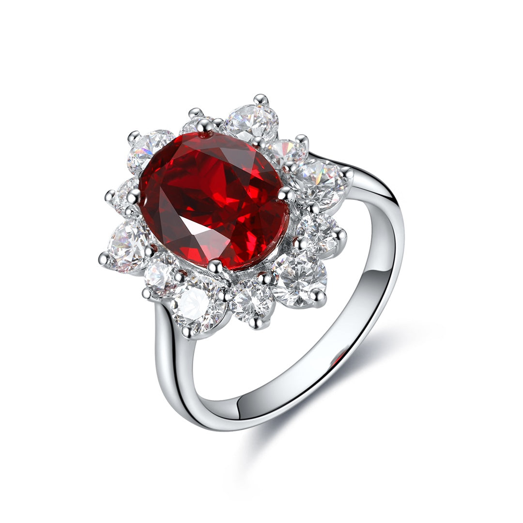 Sterling Silver Lab-Grown Ruby Ring A – JRURR214Y