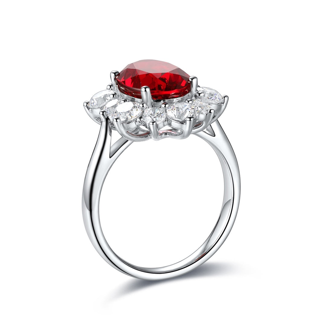 Sterling Silver Lab-Grown Ruby Ring A – JRURR214Y