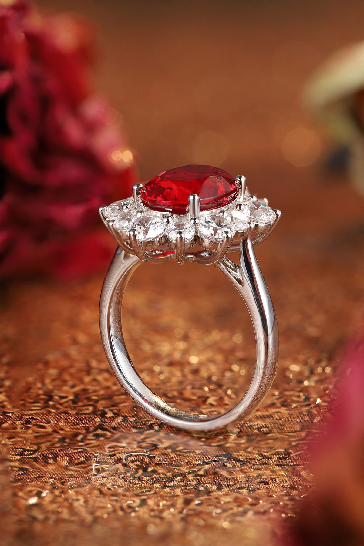 Sterling Silver Lab-Grown Ruby Ring A – JRURR214Y