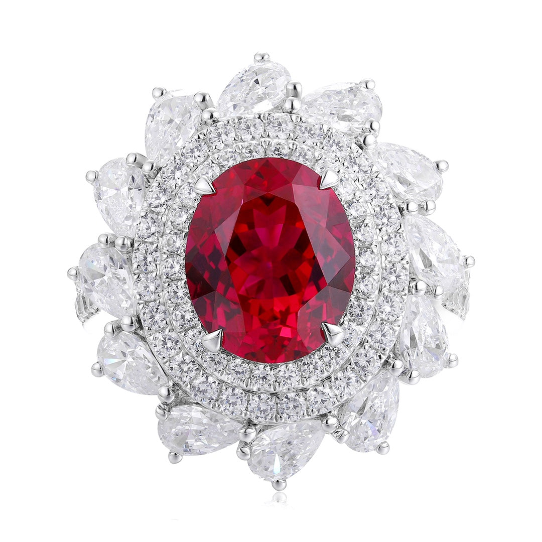 Sterling Silver Lab-Grown Ruby Ring A – JRURR1216Y
