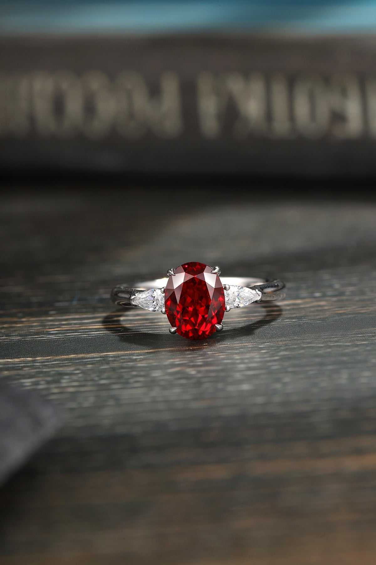 Sterling Silver Lab-Grown Ruby Ring A – JRURR130Y
