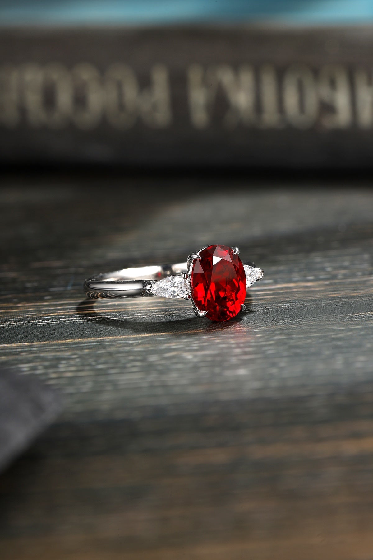 Sterling Silver Lab-Grown Ruby Ring A – JRURR130Y