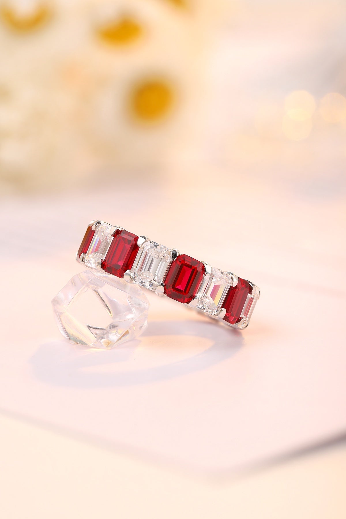 Sterling Silver Lab-Grown Ruby Ring A – JRUR235Y