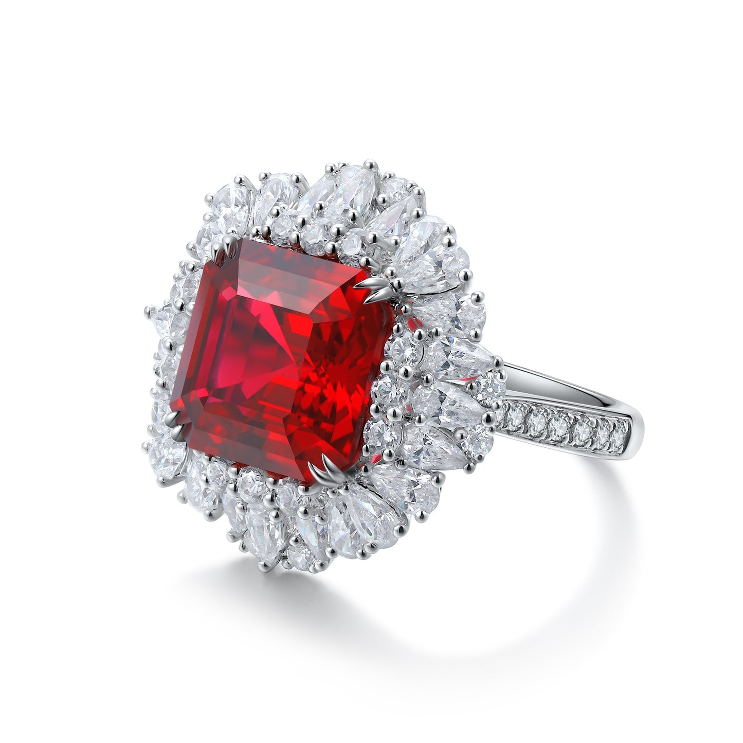 Sterling Silver Lab-Grown Ruby Ring W – JRURR1020Y