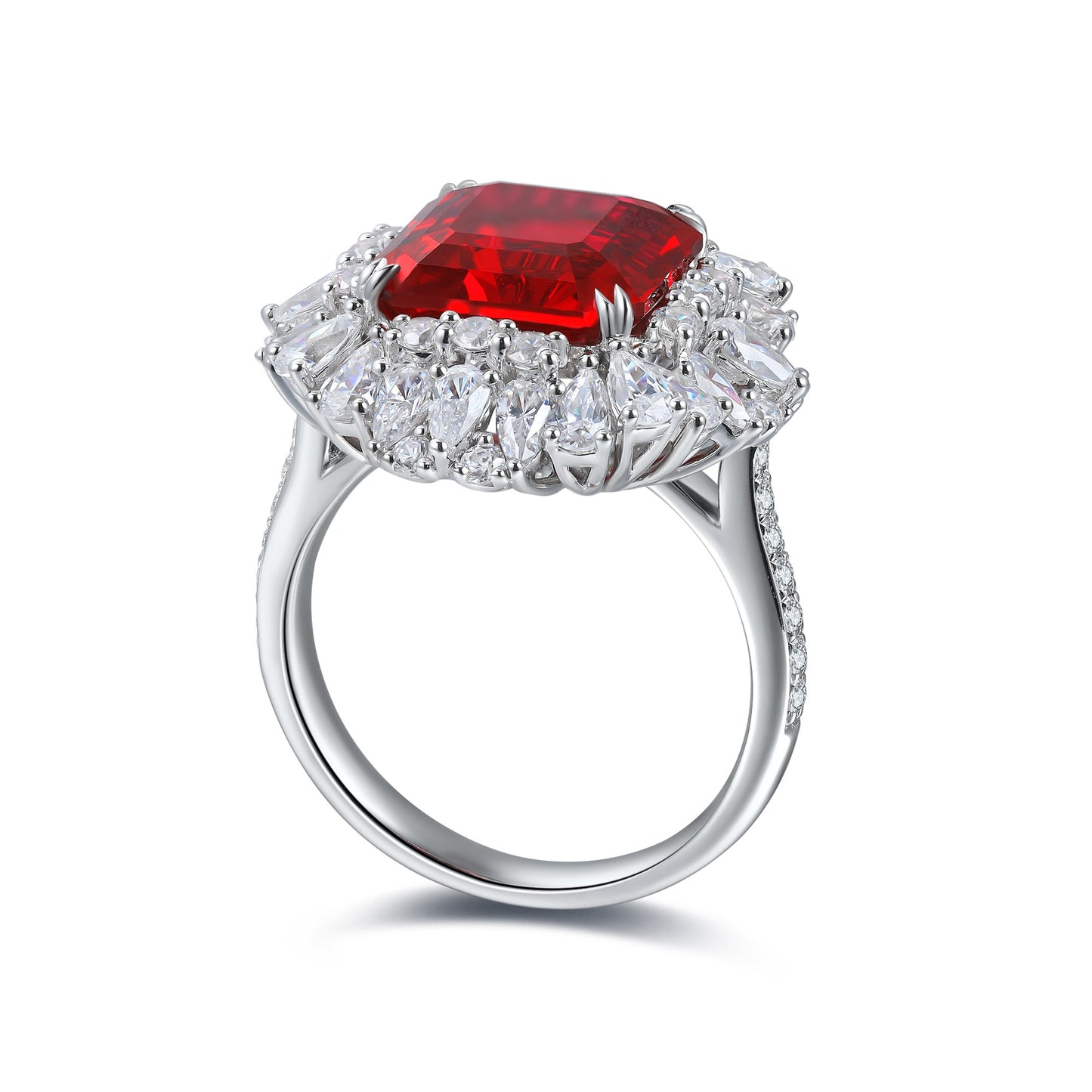 Sterling Silver Lab-Grown Ruby Ring W – JRURR1020Y