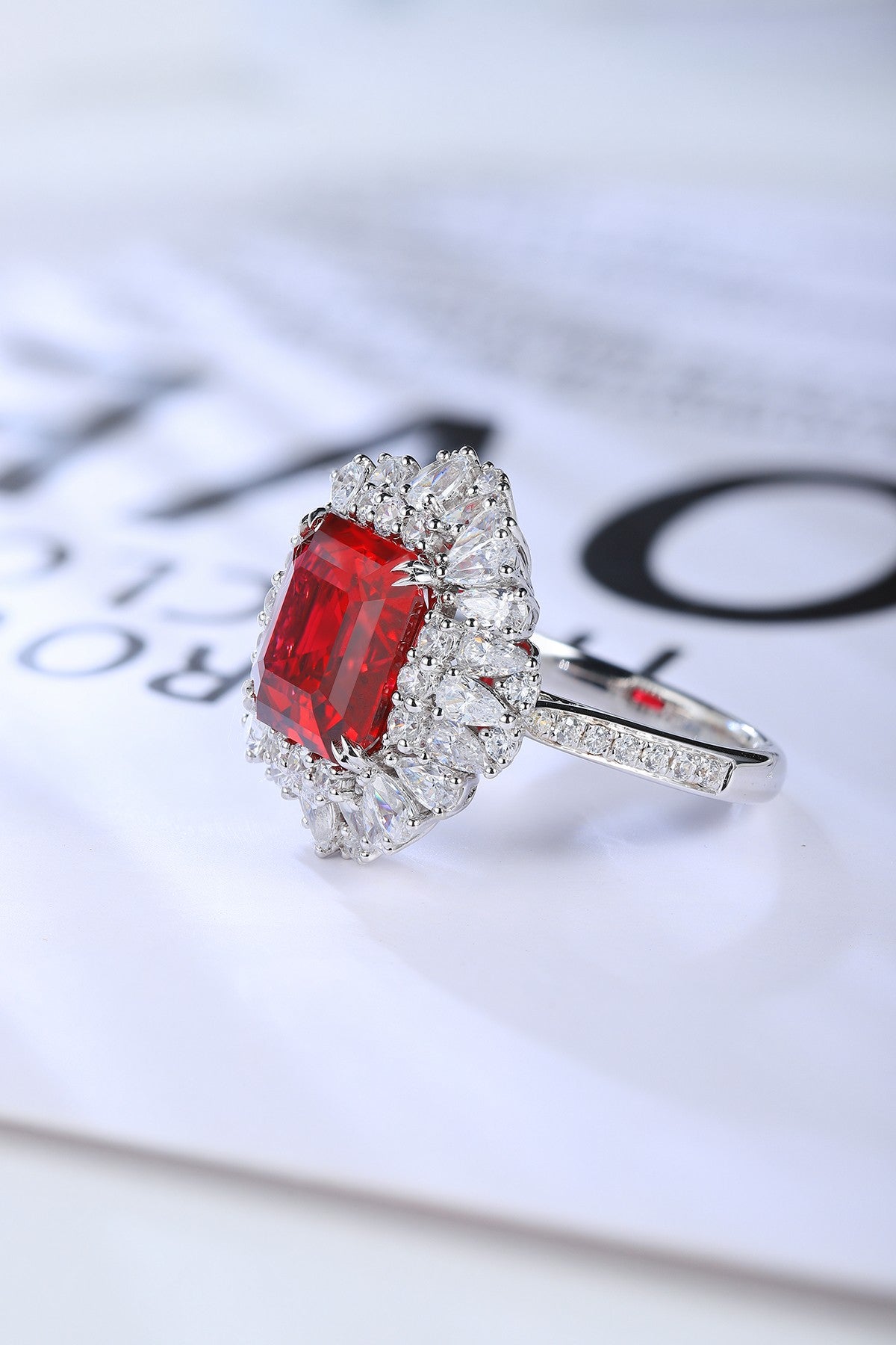 Sterling Silver Lab-Grown Ruby Ring W – JRURR1020Y