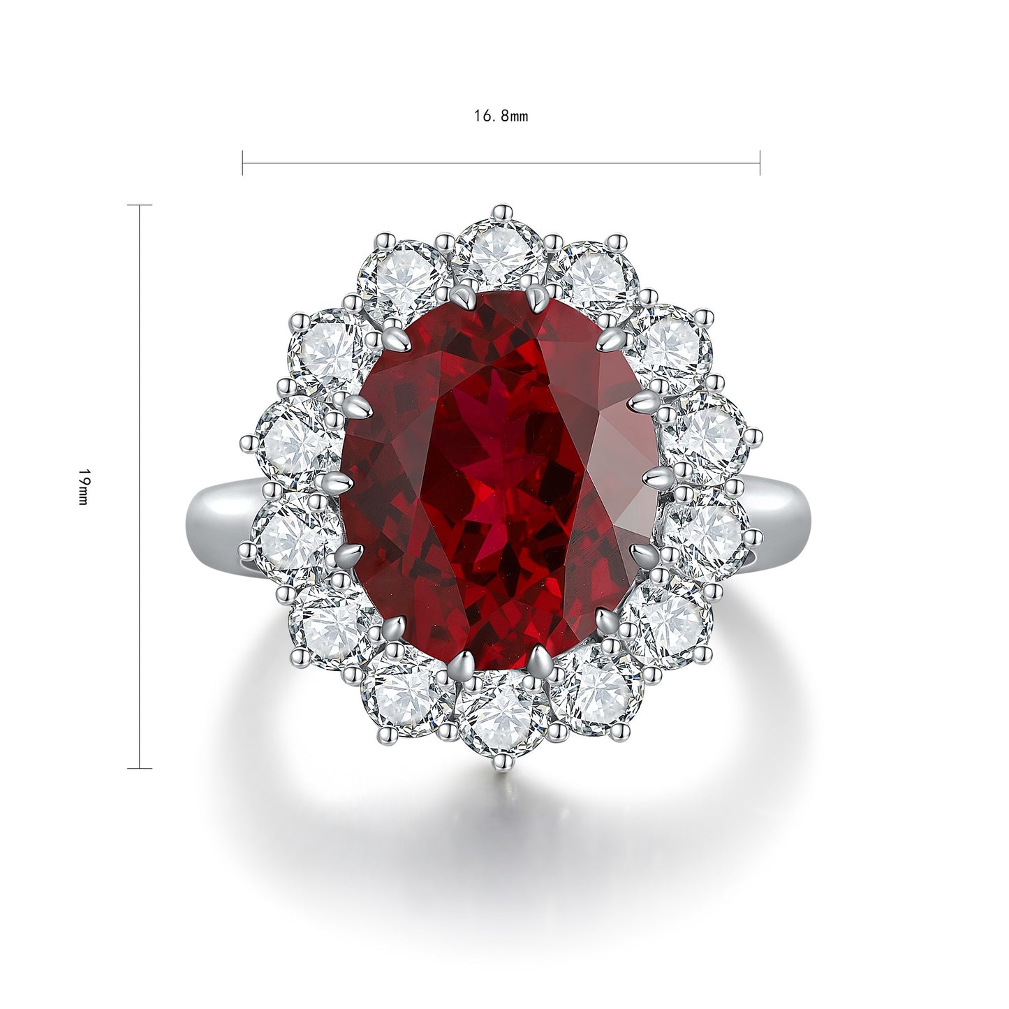 Sterling Silver Lab - Grown Ruby Ring A – JRURR1272Y
