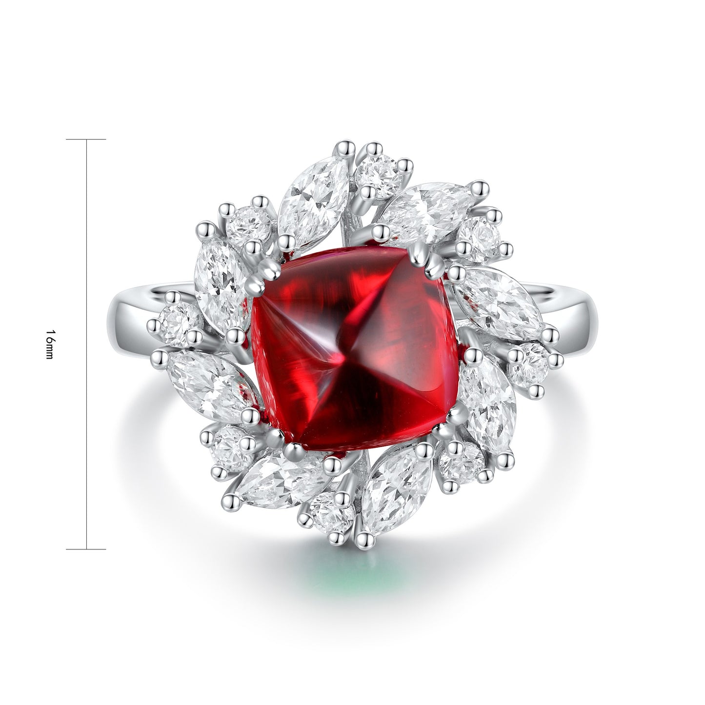 Sterling Silver Lab-Grown Ruby Ring A – JRURR934Y