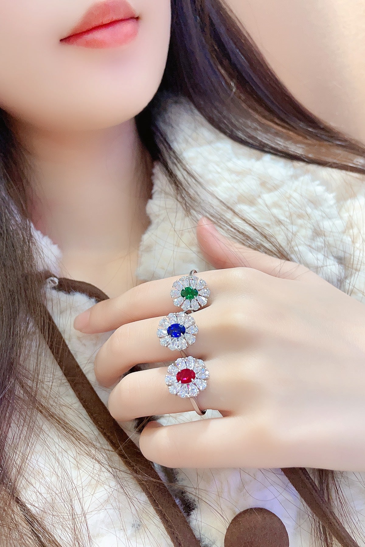 Sterling Silver Lab - Grown Ruby Ring A – JRURR676Y