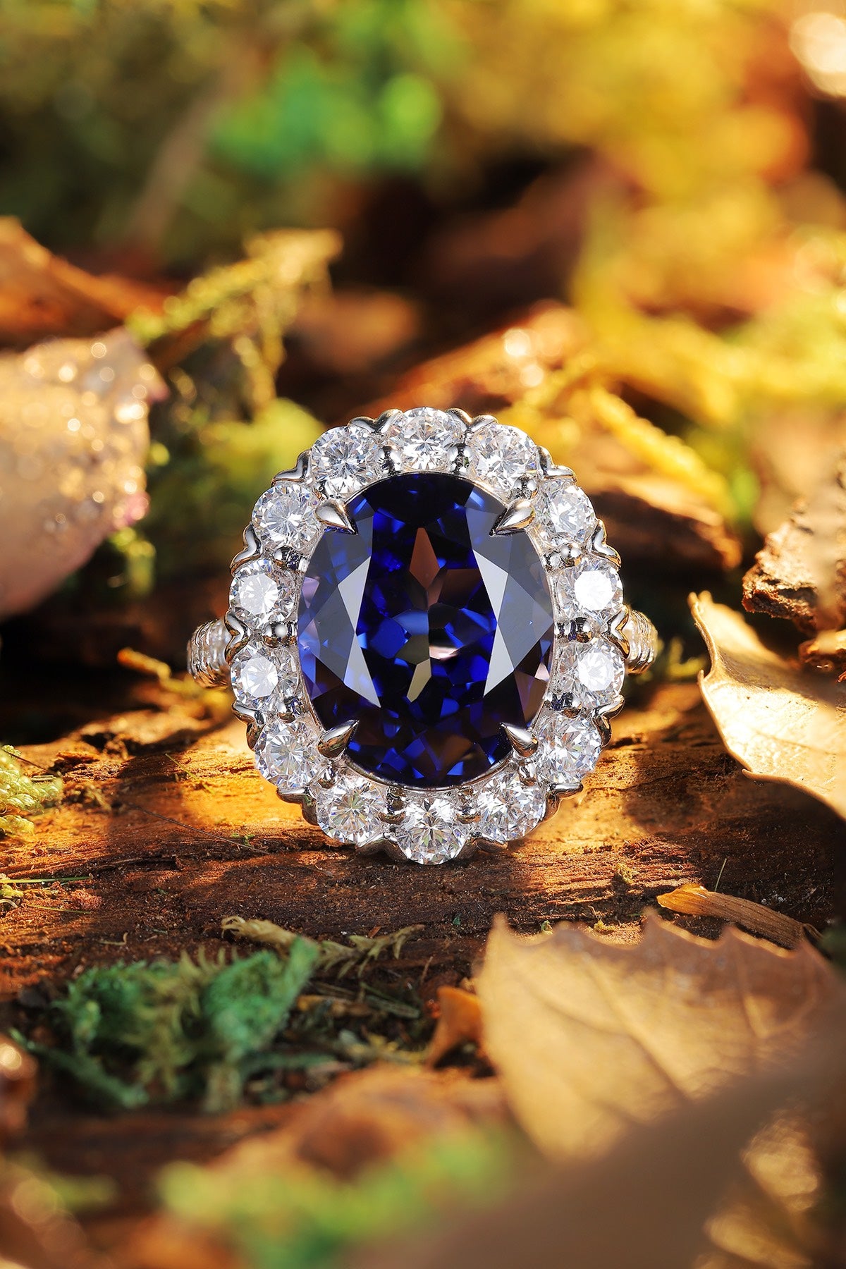 Sterling Silver Lab - Grown Sapphire Ring W – JSABR201Y