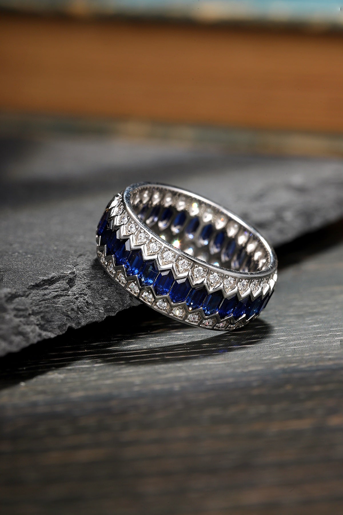 Sterling Silver Lab - Grown Sapphire Ring A – PR177-A