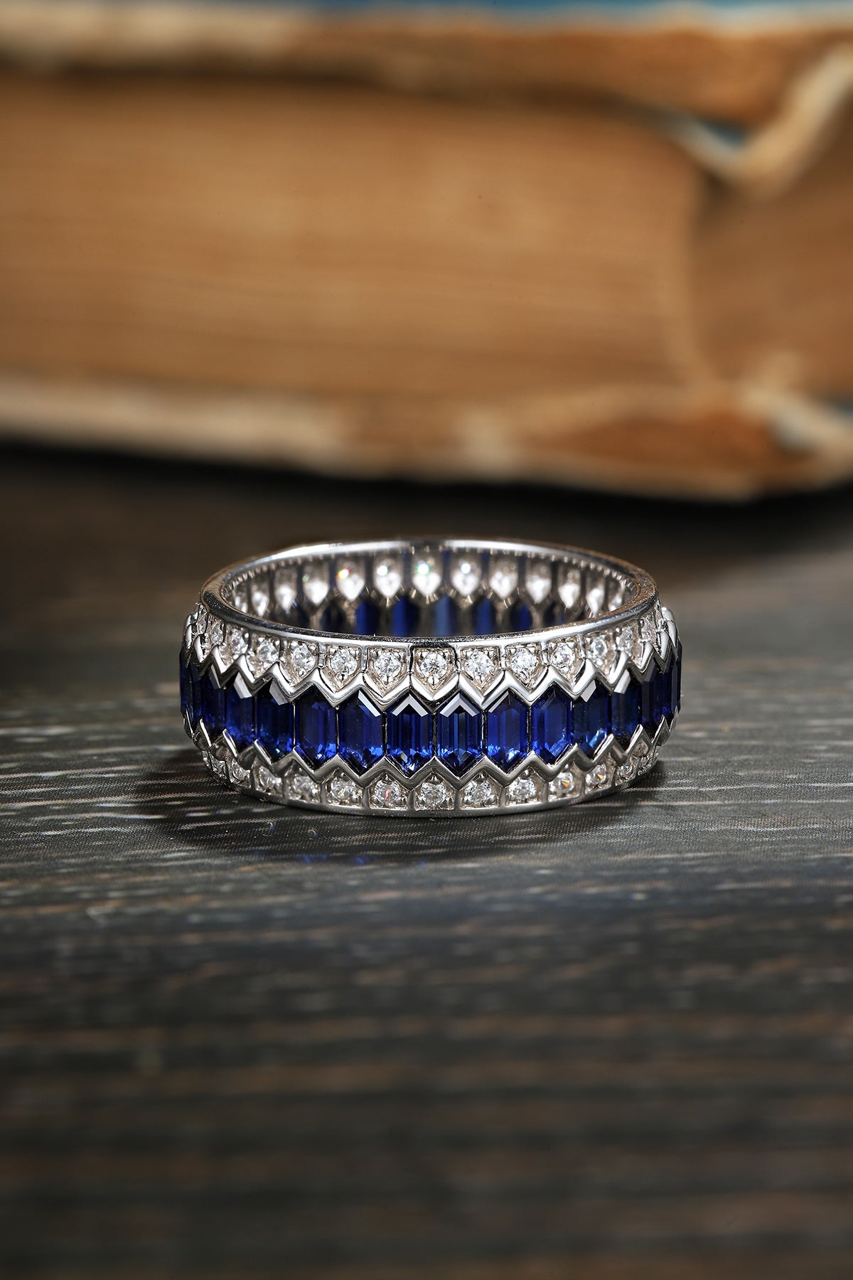 Sterling Silver Lab - Grown Sapphire Ring A – PR177-A