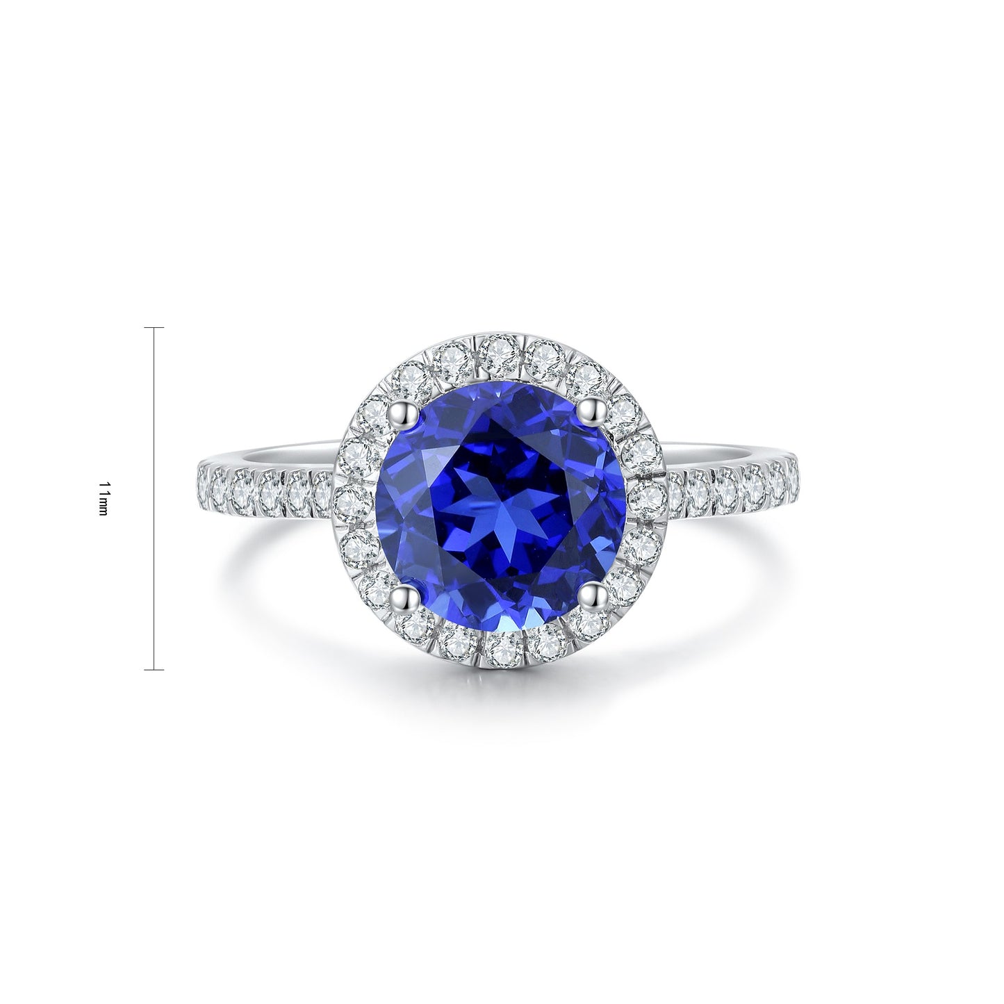 Sterling Silver Lab - Grown Sapphire Ring A – JSABR181385