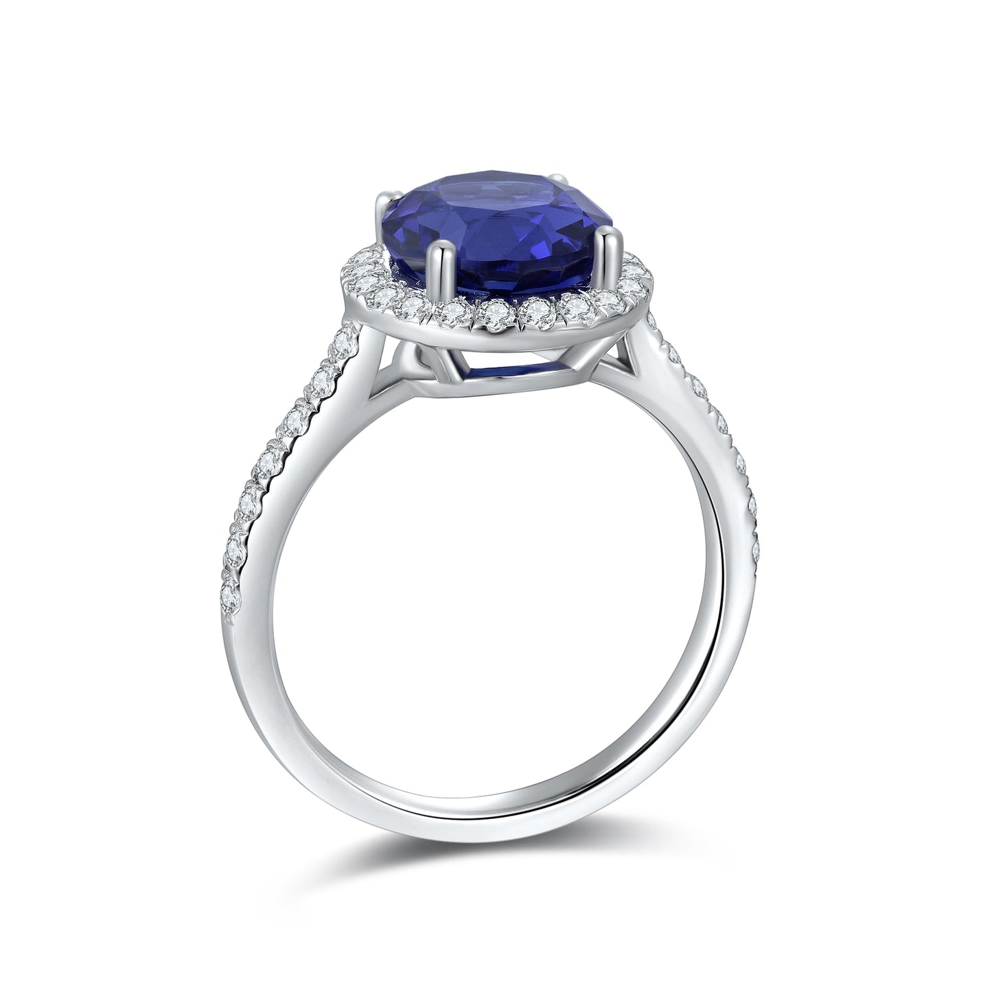 Sterling Silver Lab - Grown Sapphire Ring A – JSABR181385