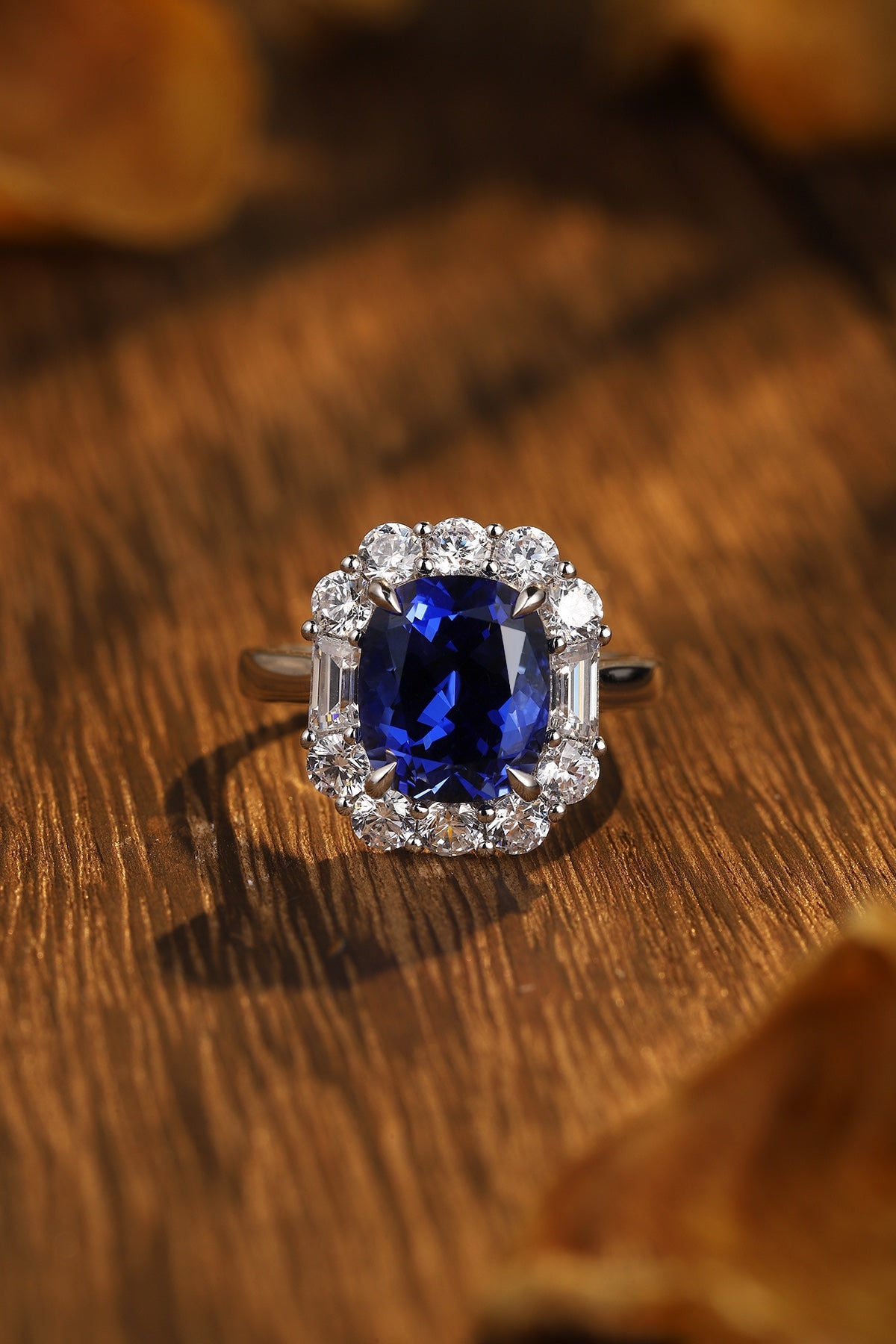 Sterling Silver Lab - Grown Sapphire Ring A – JSABR219Y
