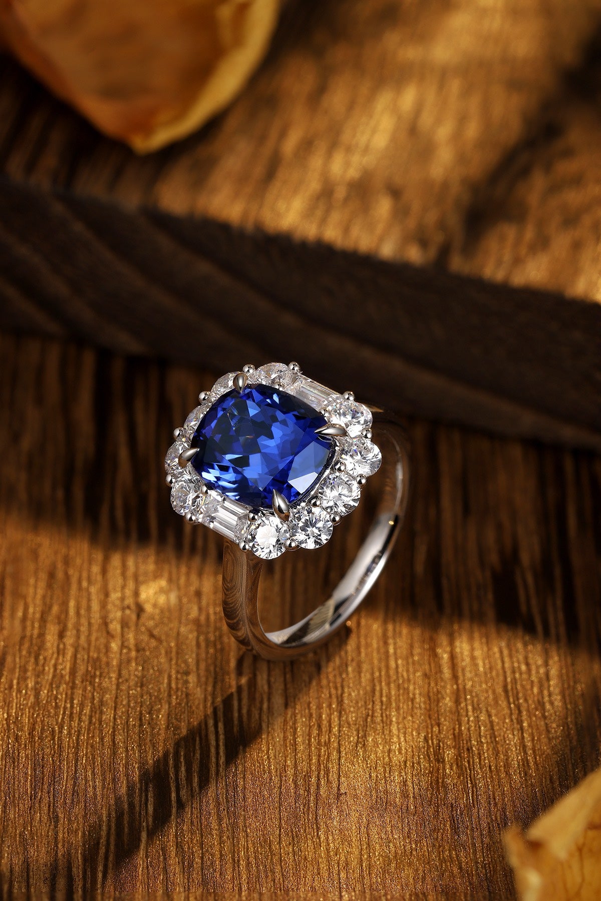 Sterling Silver Lab - Grown Sapphire Ring A – JSABR219Y