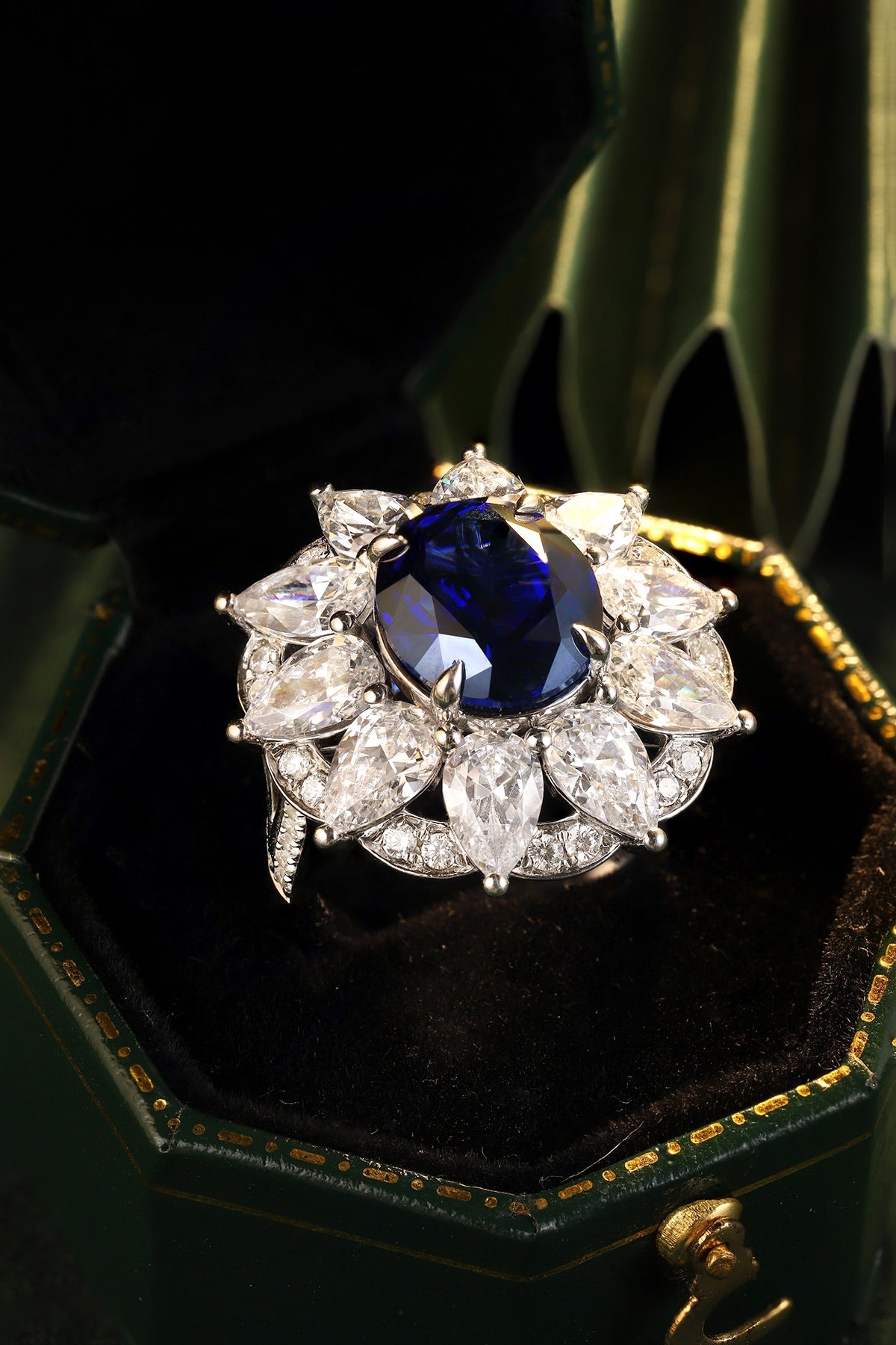 Sterling Silver Lab - Grown Sapphire Ring A – JSABR197Y