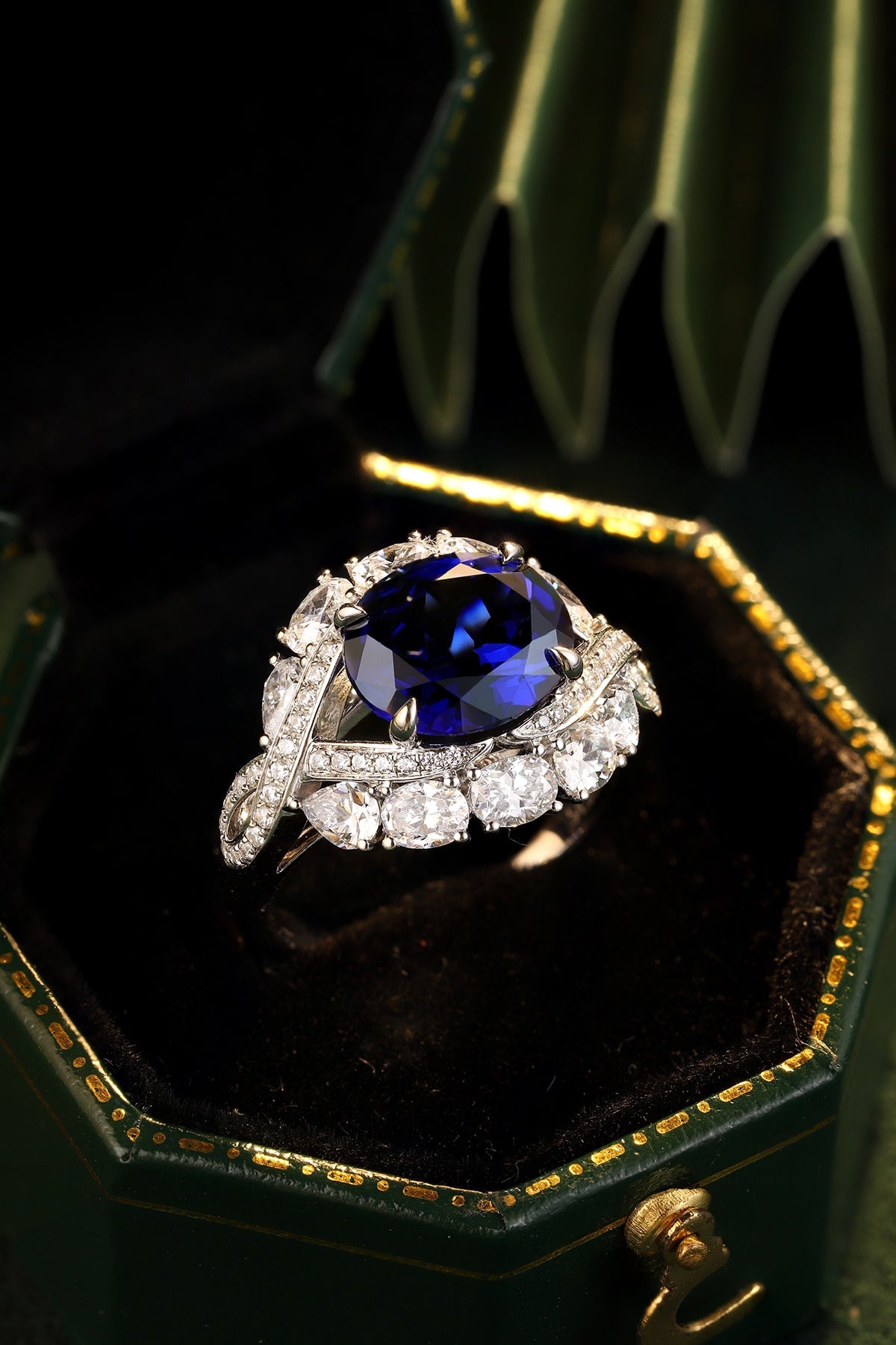 Sterling Silver Lab - Grown Sapphire Ring A – JSABR123Y