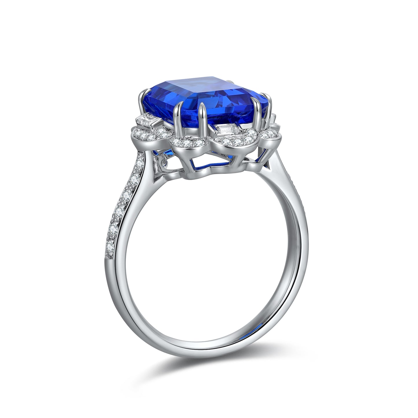 Sterling Silver Lab - Grown Cobalt Spinel Ring A – JR1309Y