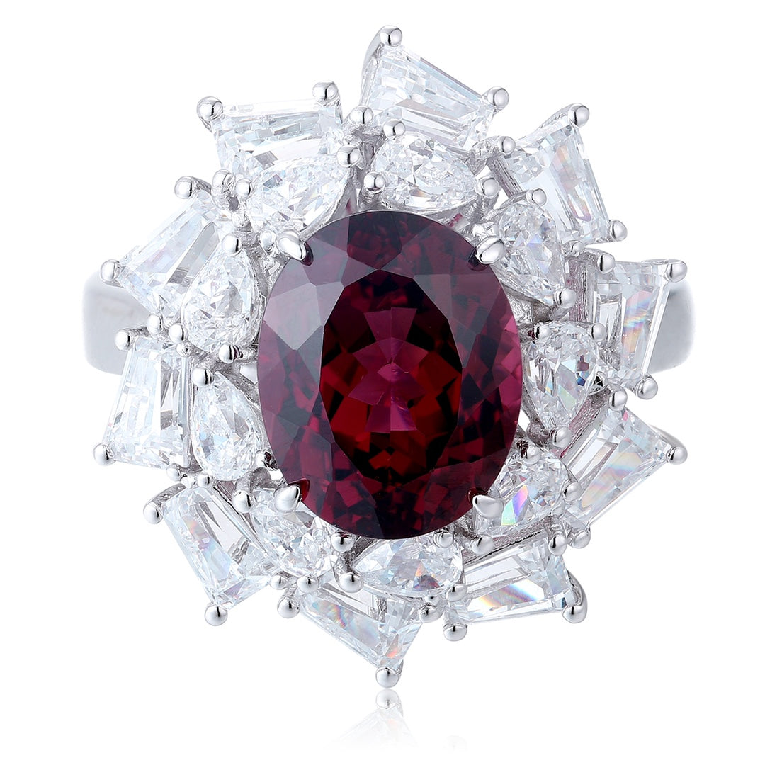 Sterling Silver Natural Garnet Ring – JR150Y
