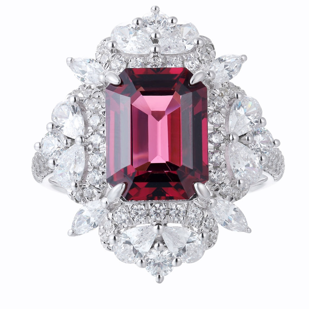 Sterling Silver Natural Garnet Ring W – JR1193Y