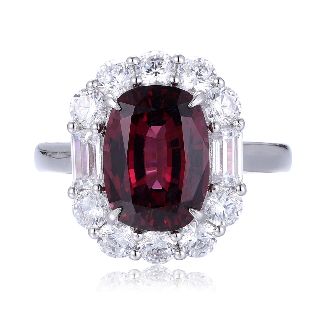 Sterling Silver Natural Garnet Ring W – JR219Y