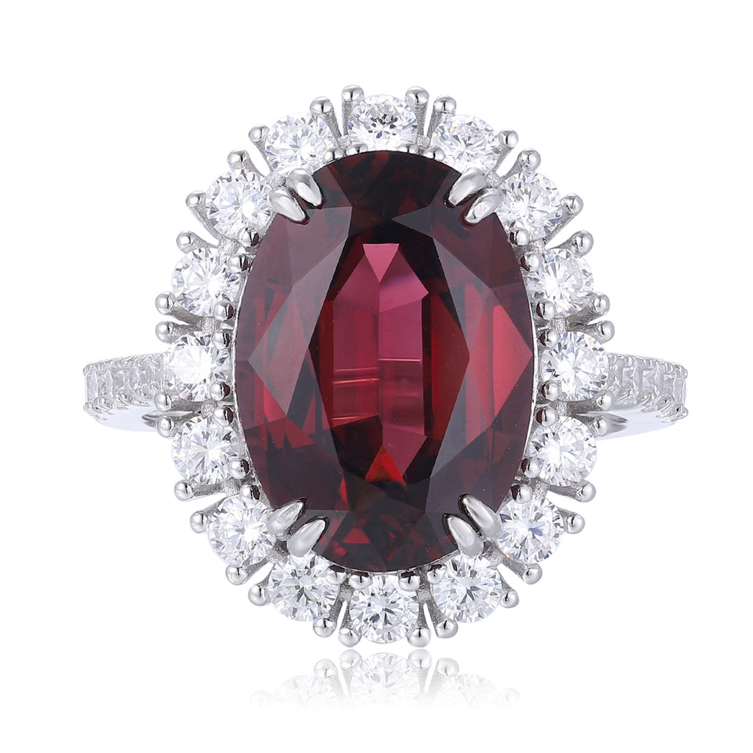 Sterling Silver Natural Garnet Ring W – JR210Y