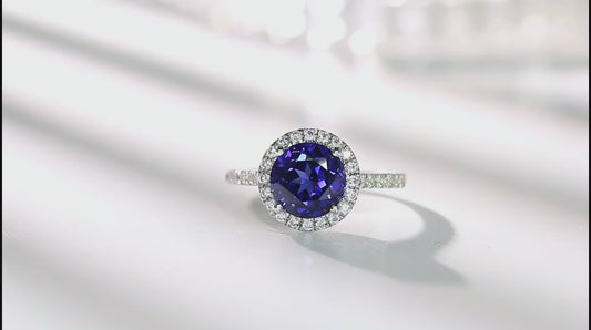 Sterling Silver Lab - Grown Sapphire Ring A – JSABR181385