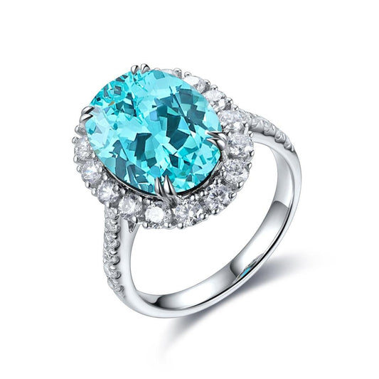 Sterling Silver Lab-Grown Paraiba Ring W – JR210Y
